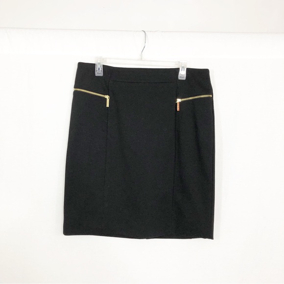 Michael Michael Kors Knit Career Knee Length Skirt, Size 14, Black - Picture 1 of 4